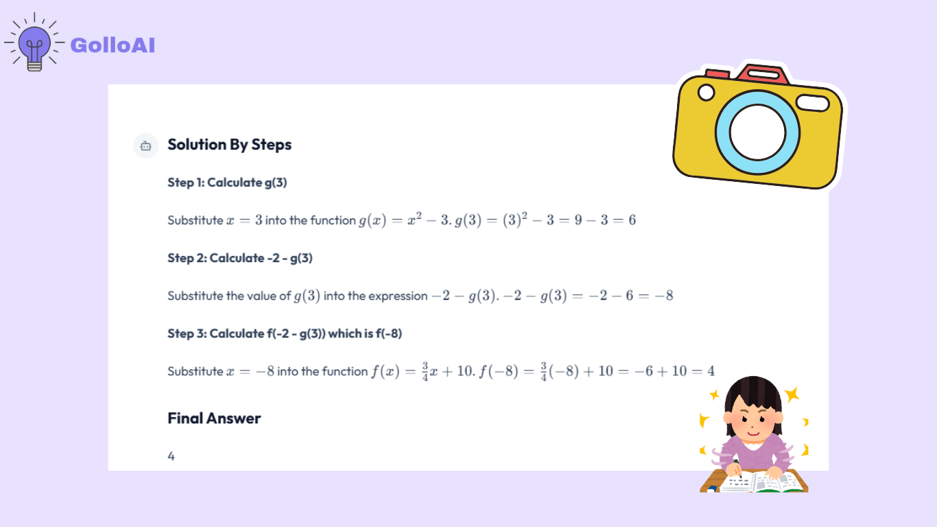 free ai math solver for picturing detect and analyze the math problem