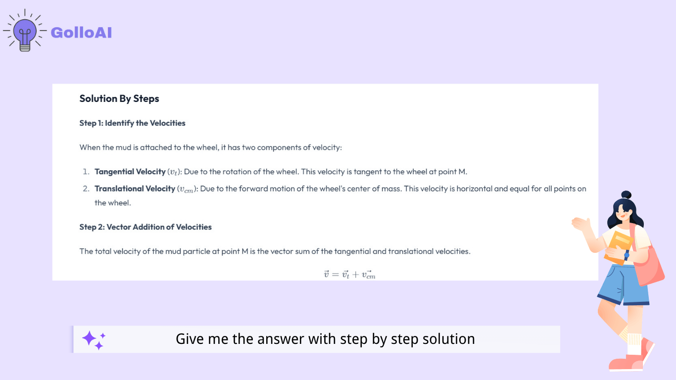 get answer from our AI physics solver