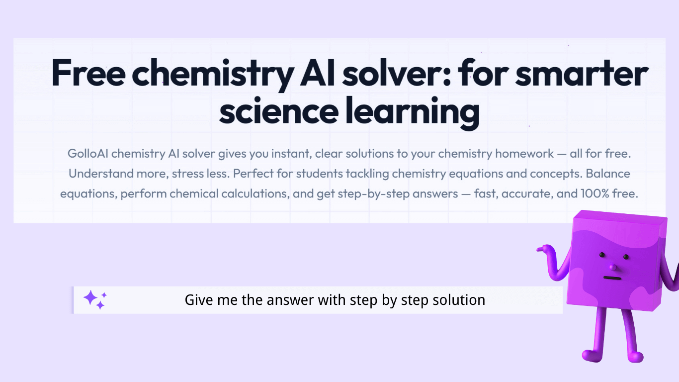 What is AI chemistry solver